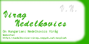 virag nedelkovics business card