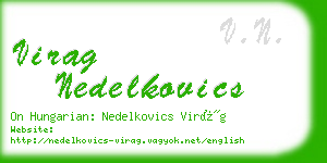 virag nedelkovics business card